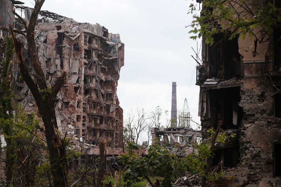 На&nbsp;территории завода &laquo;Азовсталь&raquo; в&nbsp;Мариуполе, 22&nbsp;мая 2022&nbsp;года