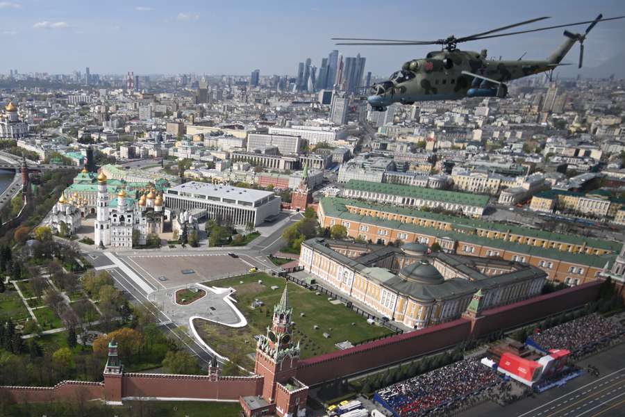 Генеральная репетиция военного парада, посвященного 77-й годовщине Победы в&nbsp;Великой Отечественной войне, Москва, 7&nbsp;мая 2022&nbsp;года