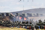 Парад участников военных маневров «Восток-2018» на забайкальском полигоне «Цугол», 13 сентября 2018 года