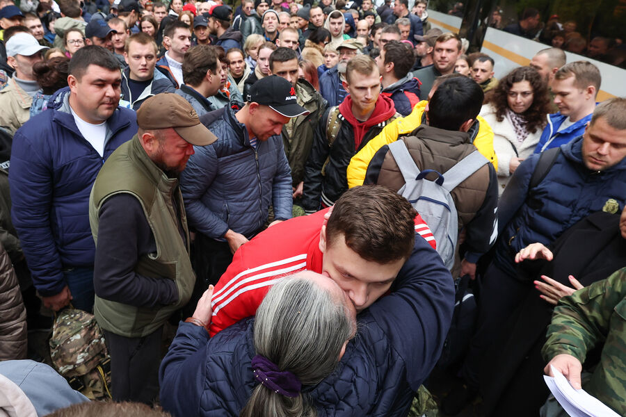 Проводы призывников в&nbsp;рамках частичной мобилизации в&nbsp;Подмосковье, 26&nbsp;сентября 2022&nbsp;года