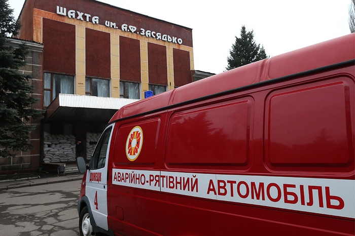 На территории шахты им. Засядько