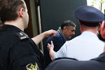 Захарий Калашов после рассмотрения ходатайства об аресте в Тверском суде, 13 июля 2016 года