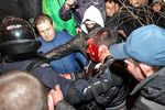 Во время беспорядков на митинге в Донецке 