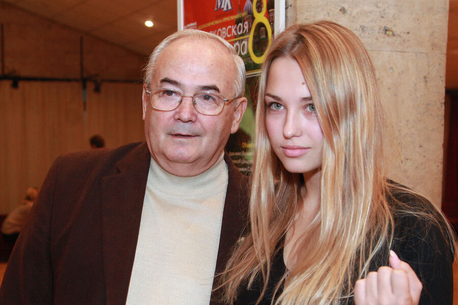 Режиссер Всеволод Шиловский с&nbsp;внучкой Аглаей, 2010&nbsp;год