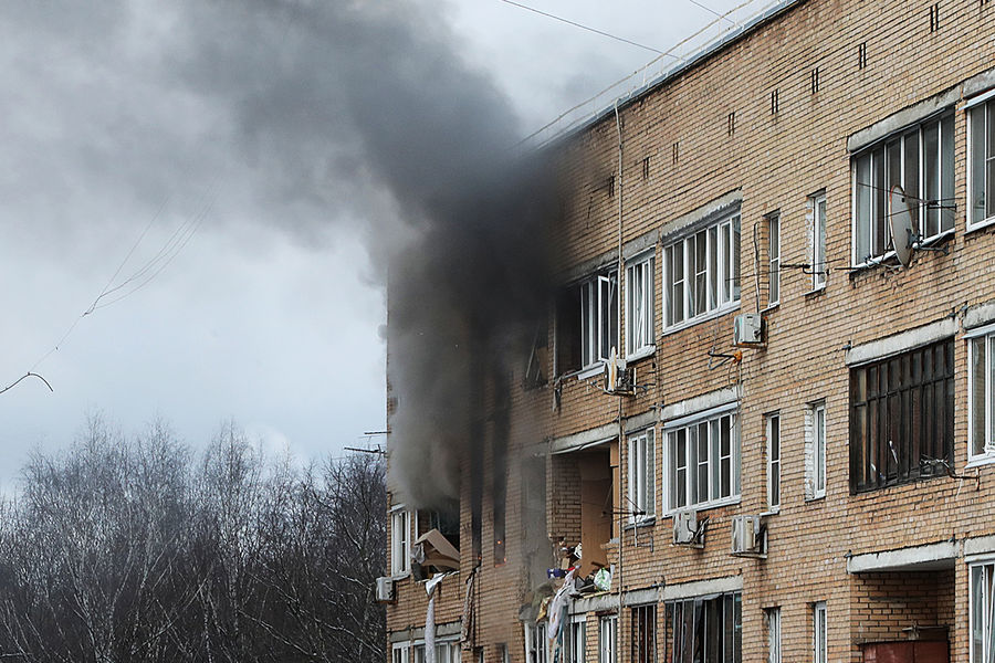 Последствия взрыва в&nbsp;жилом доме на&nbsp;улице Зеленой в&nbsp;Химках, 19&nbsp;марта 2021&nbsp;года