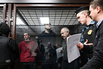 Участники украинского подразделения «Азов (организация признана террористической и экстремистской, запрещена в России)» на оглашении приговора в Южном окружном военном суде, Ростов-на-Дону, 26 марта 2025 года