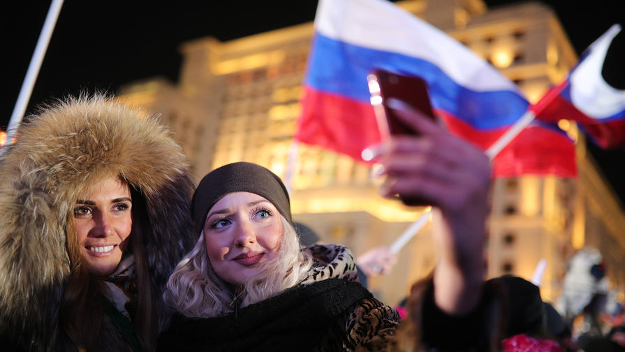 Митинг-концерт «Россия. Севастополь. Крым» на Манежной площади, 18 марта 2018 года