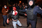 Во время беспорядков на митинге в Донецке 
