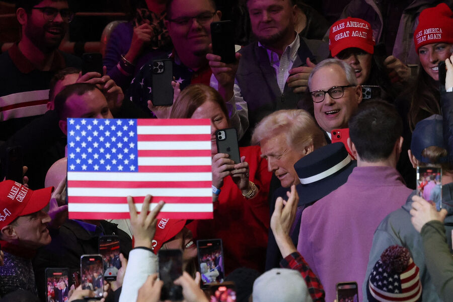 Во время церемонии инаугурации Дональда Трампа в&nbsp;Кэпитал Уан-арена, США, 20&nbsp;января 2025&nbsp;года