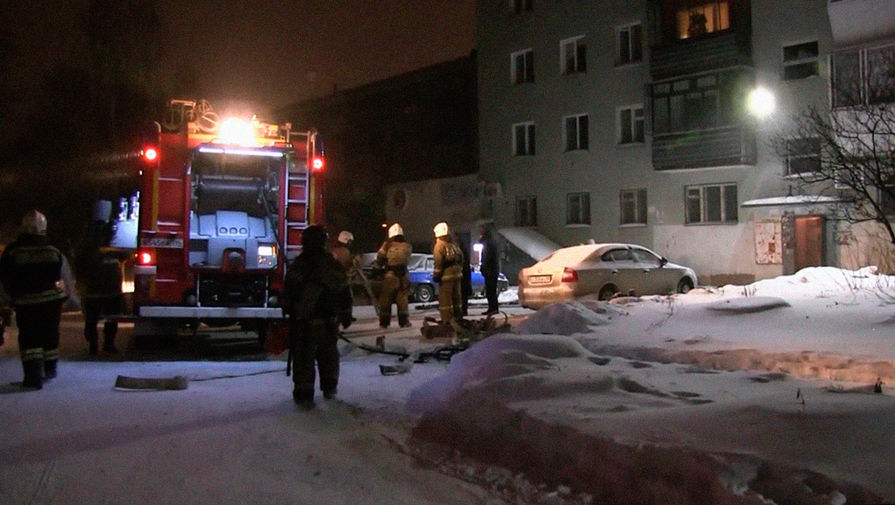 На&nbsp;месте пожара в&nbsp;девятиэтажном жилом доме в&nbsp;Екатеринбурге, 12&nbsp;января 2021&nbsp;года