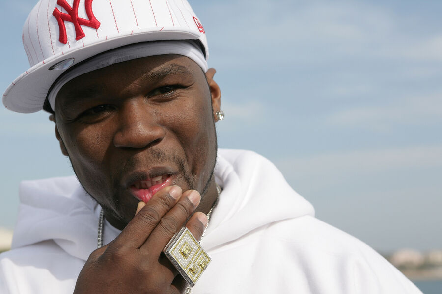 Рэпер 50&nbsp;cent (Кертис Джексон) на&nbsp;Каннском кинофестивале, 2006&nbsp;год
