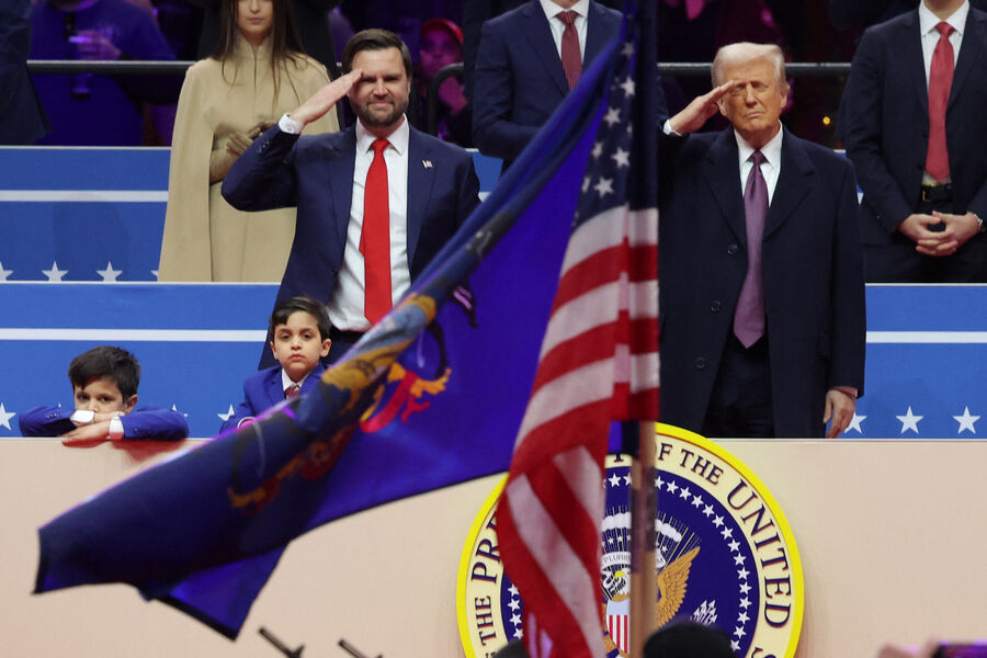 Во время церемонии инаугурации Дональда Трампа в&nbsp;Кэпитал Уан-арена, США, 20&nbsp;января 2025&nbsp;года