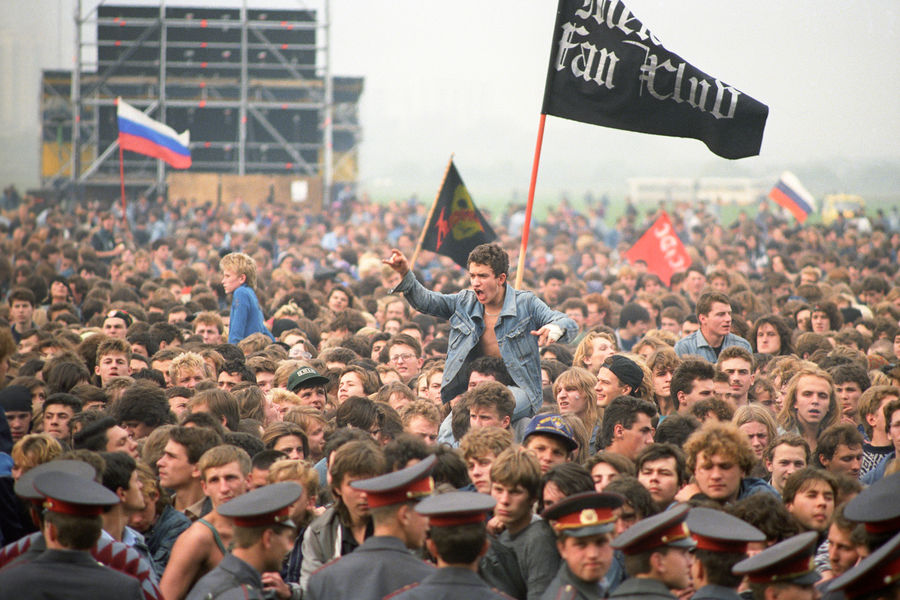 Во время фестиваля &laquo;Монстры рока&raquo; в&nbsp;Тушино, 28&nbsp;сентября 1991&nbsp;года