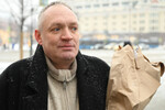 Актер Дмитрий Медведев перед церемонией прощания с народным артистом СССР Юрием Соломиным, 15 января 2024 года