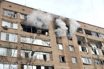 Последствия взрыва в жилом доме на улице Зеленой в Химках, 19 марта 2021 года