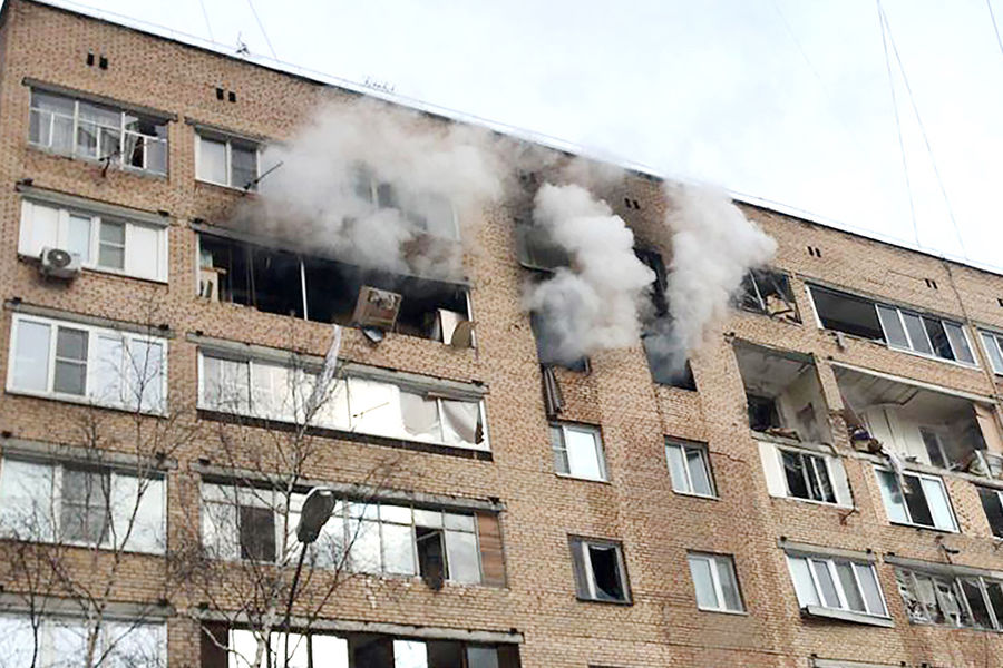 Последствия взрыва в&nbsp;жилом доме на&nbsp;улице Зеленой в&nbsp;Химках, 19&nbsp;марта 2021&nbsp;года