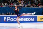 Анастасия Зинина выступает в произвольной программе на чемпионате России — 2022