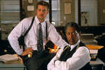 <b>«Семь» (1995)</b>
<br>
Культовый неонуар Дэвида Финчера про двух полицейских-напарников, идущих по следу религиозного маньяка. Изначально роли Брэда Питта и Моргана Фримана должны были сыграть Дэнзел Вашингтон и Аль Пачино. Оба отклонили предложение продюсеров, а заменившие их Питт и Фриман тут же проявили единодушие, поддержав бескомпромиссную позицию Финчера, отказывавшегося менять финал истории с отрубленной головой. Режиссер убеждал продюсеров, что актеров спустя годы зрители могут забыть, но подобный шокирующий финал истории — никогда.
<br>
Кстати, в одной из версий сценария рассматривался вариант финала, в котором Джона Доу убивал не Миллз (Питт), а Сомерсет, тем самым нарушив план маньяка. На сегодняшний день «Семь» входит в топ-250 лучших фильмов всех времен и является эталонным для жанра криминального триллера.