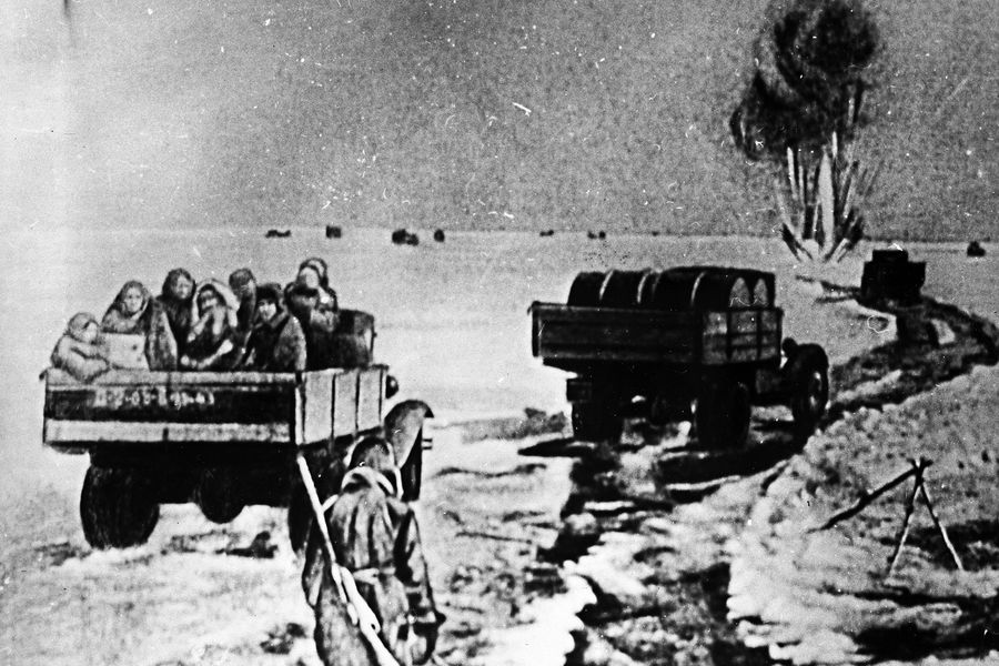 &laquo;Дорога жизни&raquo; в&nbsp;осажденный Ленинград во время Великой Отечественной войны
