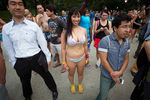 Участники Underwear Run