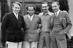 Режиссеры Григорий Александров, Сергей Эйзенштейн, мультипликатор и продюсер Уолт Дисней и оператор Эдуард Тиссэ (слева направо) в Голливуде, 1930 год