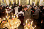 На церемонии прощания с хирургом-онкологом Андреем Павленко в Спасо-Преображенском соборе в Санкт-Петербурге, 6 января 2020 года
