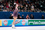 Анастасия Морозова выступает в произвольной программе на чемпионате России — 2022