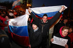 Во время беспорядков на митинге в Донецке 