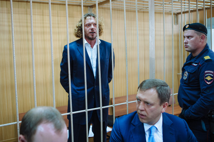 Бизнесмен Сергей Полонский в&nbsp;Тверском районном суде на&nbsp;рассмотрении ходатайства следствия о&nbsp;продлении ареста