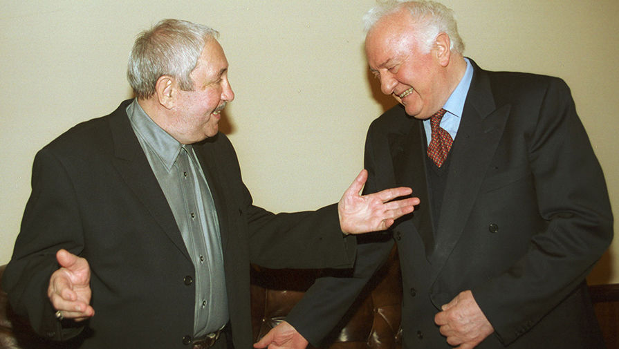 Эрнст Неизвестный и президент Грузии Эдуард Шеварднадзе, 2001 год